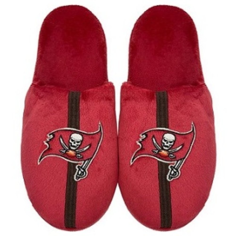 🆕🏈 TAMPA BAY BUCCANEERS TEAM STRIPE SLIPPERS - MEN